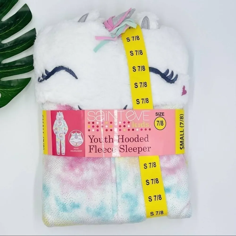 Saint Eve Unicorn Hooded Velvet Fleece Sleeper